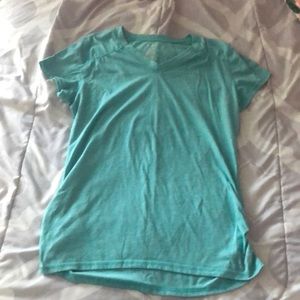 Teal danskin now girls large t shirt